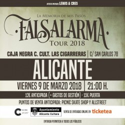 Falsalarma gira "La memoria de mis pasos" en Alicante