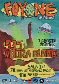 Foyone, Abora Blood y 935 en Las Palmas de Gran Canaria