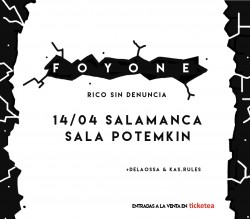 Foyone presenta "Rico Sin denuncia" en Salamanca