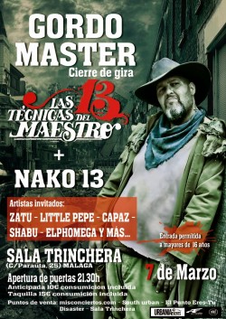 Gordo Master cierre de gira en Málaga