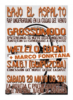 Grossomodo y Welelo en concierto en Zaragoza