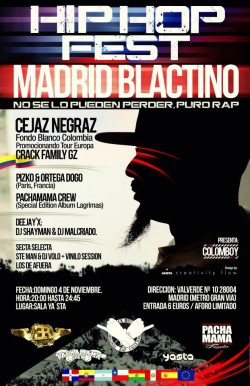 Hip Hop Fest Madird Blactino en Madrid