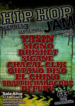 Hip Hop Jam Sala Alive en Madrid