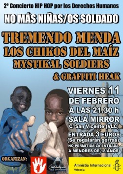 II concierto por los derechos humanos en Valencia