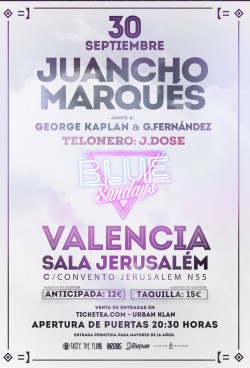 Juancho Marqués presenta "Blue Sundays" en Valencia