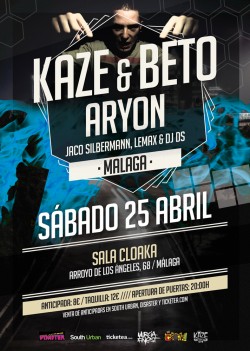 Kaze, Beto, Aryon, Jaco Silbermann y más en Málaga