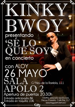 Kinky Bwoy en la Sala Apolo 2 en Barcelona