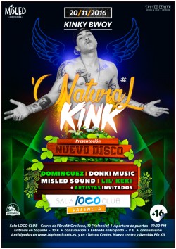 Kinky Bwoy presenta "Natural Kink" en Valencia