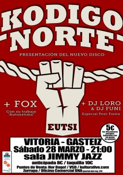 Kodigo Norte presenta "Eutsi" en Vitoria-gasteiz