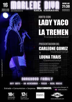 Lady Yaco y otros en concierto en Caracol (Madrid) en Madrid