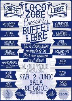 Loco Zobre presenta "Bufet libre" en Barcelona