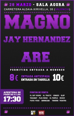 Magno, Jay Hernandez y Are en Valencia