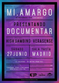 Mi.Amargo presenta "Documentar" en Madrid