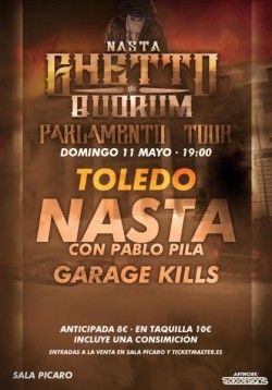 Nasta presenta "Ghetto quorum" en Toledo