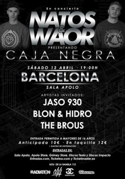 Natos & Waor presentan "Caja negra" en Barcelona