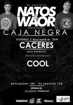 Natos & Waor presentan "Caja negra" en Cáceres