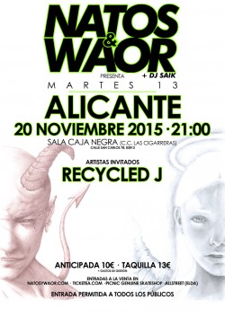 Natos y Waor presentan "Martes 13" en Alicante