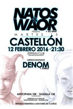 Natos y Waor presentan "Martes 13" en Castellón