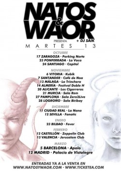 Natos y Waor presentan "Martes 13" en Córdoba