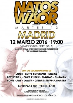 Natos y Waor presentan "Martes 13" en Madrid