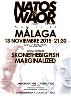 Natos y Waor presentan "Martes 13" en Málaga