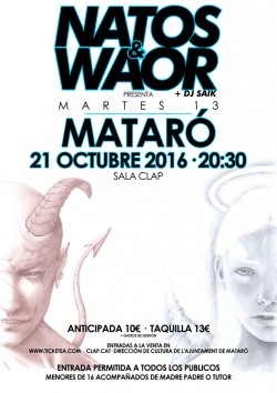 Natos y Waor presentan "Martes 13" en Mataró