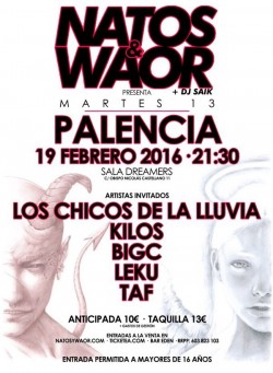 Natos y Waor presentan "Martes 13" en Palencia