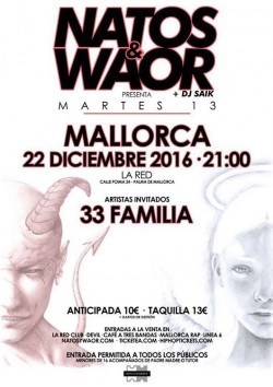 Natos y Waor presentan "Martes 13" en Palma De Mallorca