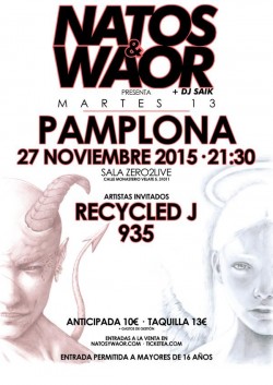 Natos y Waor presentan "Martes 13" en Pamplona