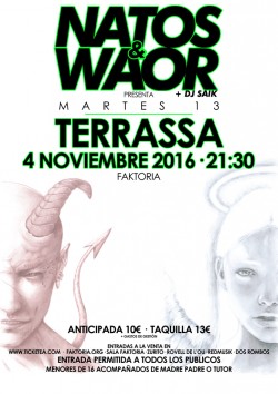 Natos y Waor presentan "Martes 13" en Terrassa