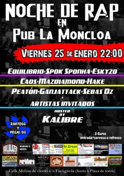 Noche de Rap en Pub La Moncloa en Fuengirola