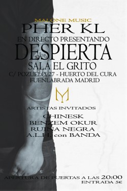 Pher kl presenta despierta en Madrid en Fuenlabrada