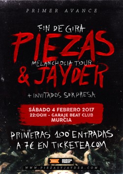 Piezas & Jayder - Fin de gira "Melancholia tour" en Murcia