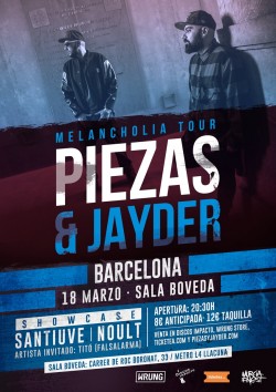 Piezas & Jayder - Melancholia tour en Barcelona