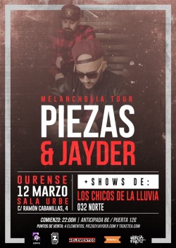 Piezas & Jayder - Melancholia tour en Ourense