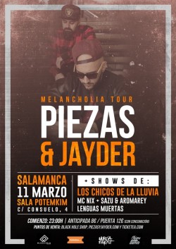 Piezas & Jayder - Melancholia tour en Salamanca