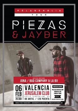 Piezas & Jayder - Melancholia tour en Valencia