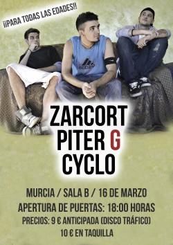 Piter-G, Zarcort y Cyclo en Murcia
