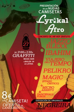 Presentación Nuevas Camisetas Lyrikal Afro en Madrid