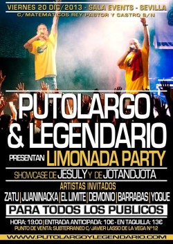 PutoLargo y Legendario presentan "Limonada" en Sevilla