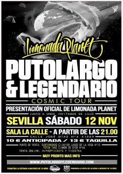 Putolargo y Legendario presentan "Limonada planet" en Sevilla