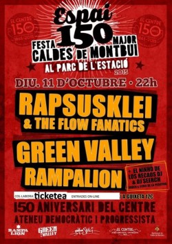 Rapsusklei, The flow fanatics, Green Valley, Rampalion y más en Caldes De Montbui