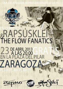 Rapsusklei y The flow fanatics en Zaragoza