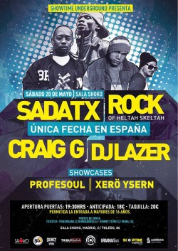 Rock de Helta skeltah, Sadat X, Craig G, DJ Lazer y más en Madrid