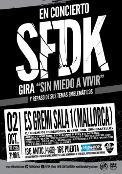 SFDK Gira "Sin miedo a vivir" en Palma De Mallorca
