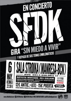 SFDK presenta "Sin miedo a vivir" en Manresa
