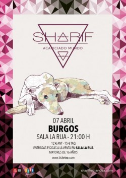 Sharif presenta "Acariciado mundo" en Burgos