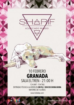 Sharif presenta "Acariciado mundo" en Granada