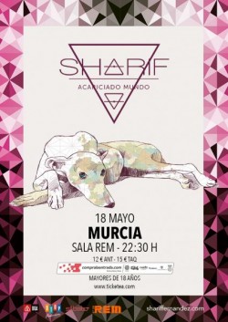 Sharif presenta "Acariciado mundo" en Murcia