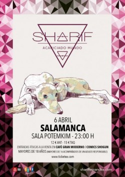 Sharif presenta "Acariciado mundo" en Salamanca